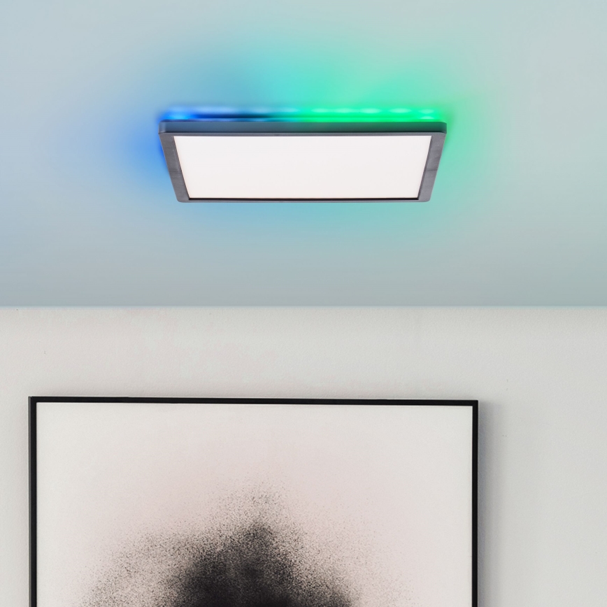 Brilliant - LED RGBW Dimbare plafondlamp SALTERY LED/20W/230V 3000-6500 + afstandsbediening