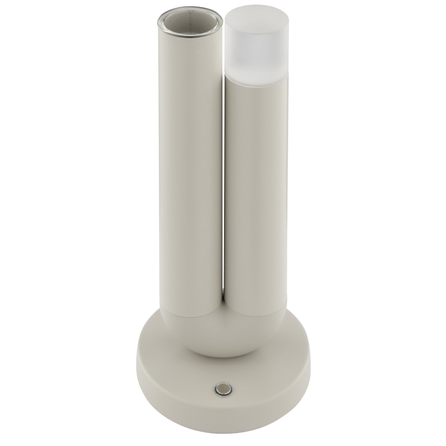 Brilliant - SAYU LED dimbare oplaadbare tafellamp voor buiten met aanraakbediening LED/2,5W/5V 2700K 2600 mAh IP44 grijs