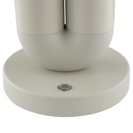 Brilliant - SAYU LED dimbare oplaadbare tafellamp voor buiten met aanraakbediening LED/2,5W/5V 2700K 2600 mAh IP44 grijs