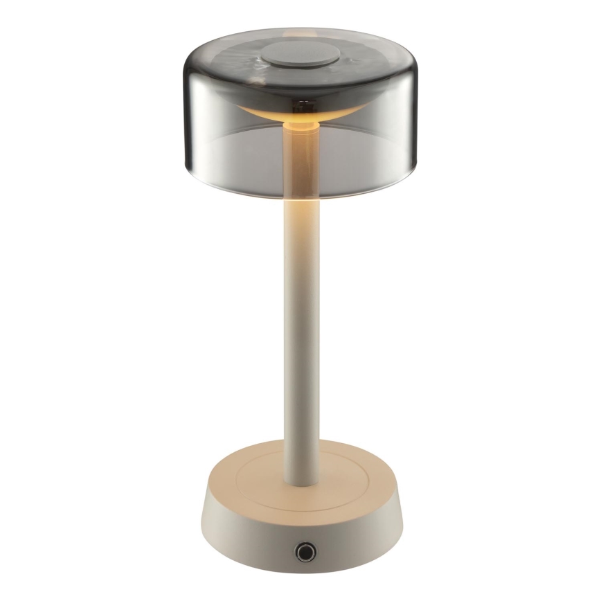 Brilliant - Dimbare oplaadbare LED-tafellamp voor buiten met aanraakbediening RAZOR LED/2,5W/5V 2700K 2600 mAh IP44 grijs