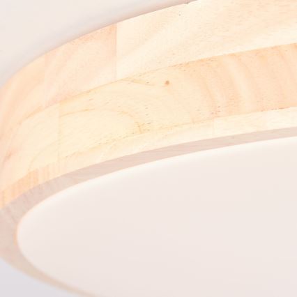 Brilliant - dimbare LED-plafondlamp SLIMLINE LED/60W/230V 3000-6500K Ø 45 cm rubberhout + afstandsbediening