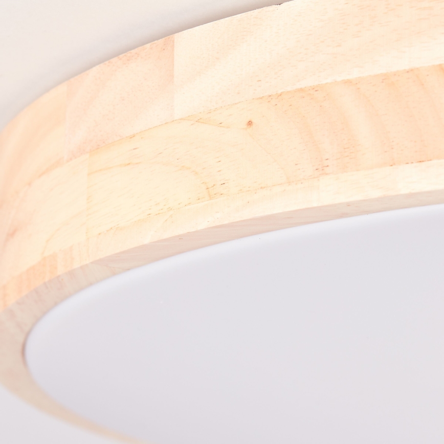 Brilliant - dimbare LED-plafondlamp SLIMLINE LED/60W/230V 3000-6500K Ø 45 cm rubberhout + afstandsbediening