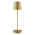 Brilliant - ELORA dimbare oplaadbare aanraakbediende buitentafellamp LED/2,5W/5V 2700K 2600 mAh IP44 goud