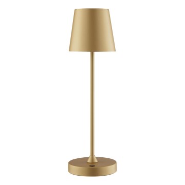 Brilliant - ELORA dimbare oplaadbare aanraakbediende buitentafellamp LED/2,5W/5V 2700K 2600 mAh IP44 goud