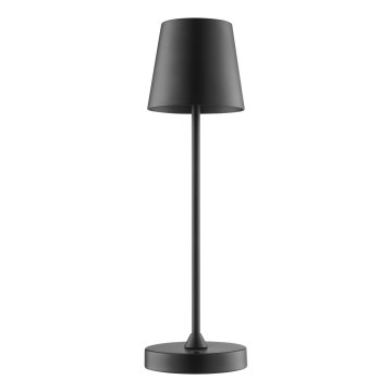 Brilliant - ELORA LED oplaadbare dimbare tafellamp voor buiten met aanraakbediening, 2,5W/5V, 2700K, 2600 mAh, IP44, zwart