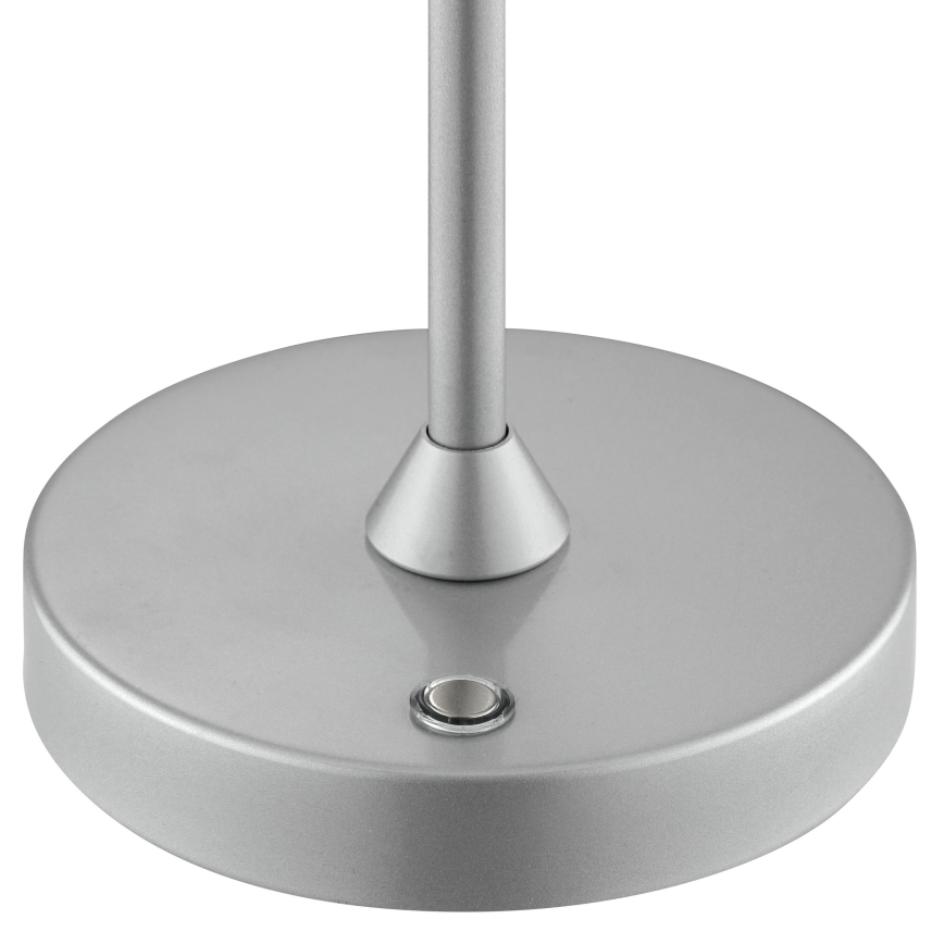 Brilliant - LED dimbare oplaadbare tafellamp met aanraakbediening voor buiten ELORA LED/2,5W/5V 2700K 2600 mAh IP44 zilver