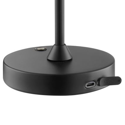 Brilliant - LED-dimbare oplaadbare tafellamp voor buiten met aanraakbediening ELORA LED/2,5W/5V 2700K 2600 mAh IP44 zwart