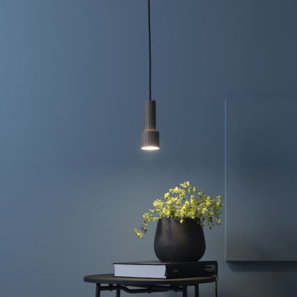 Brilliant - Hanglamp aan een koord CADIZ 1xGU10/10W/230V diameter 12,5 cm brons