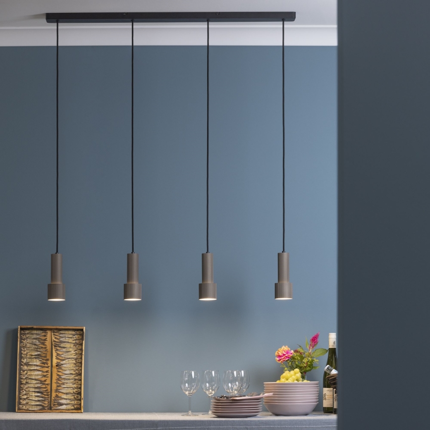 Brilliant - Hanglamp aan een koord CADIZ 4xGU10/10W/230V brons