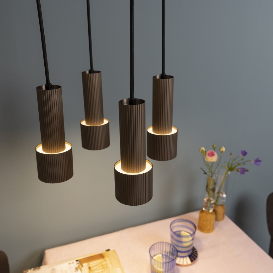 Brilliant - Hanglamp aan een koord CADIZ 4xGU10/10W/230V diameter 35 cm brons
