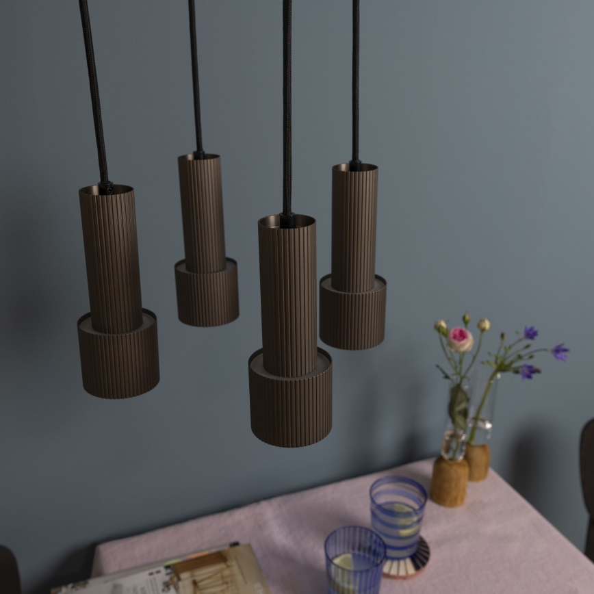 Brilliant - Hanglamp aan een koord CADIZ 4xGU10/10W/230V diameter 35 cm brons