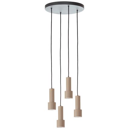 Brilliant - Hanglamp aan een koord CADIZ 4xGU10/10W/230V diameter 35 cm brons