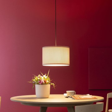 Brilliant - Hanglamp aan een koord TONY 1xE27/20W/230V diameter 35 cm bruin