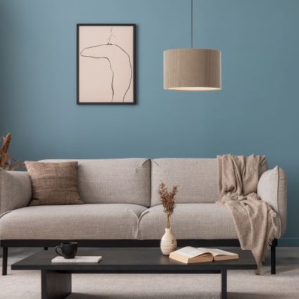 Brilliant - Hanglamp aan een koord TONY 1xE27/20W/230V diameter 35 cm bruin