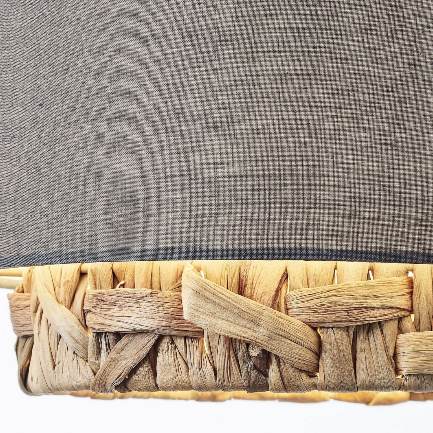 Brilliant - Hanglamp aan een koord WATERLILLY 3xE27/60W/230V grijs
