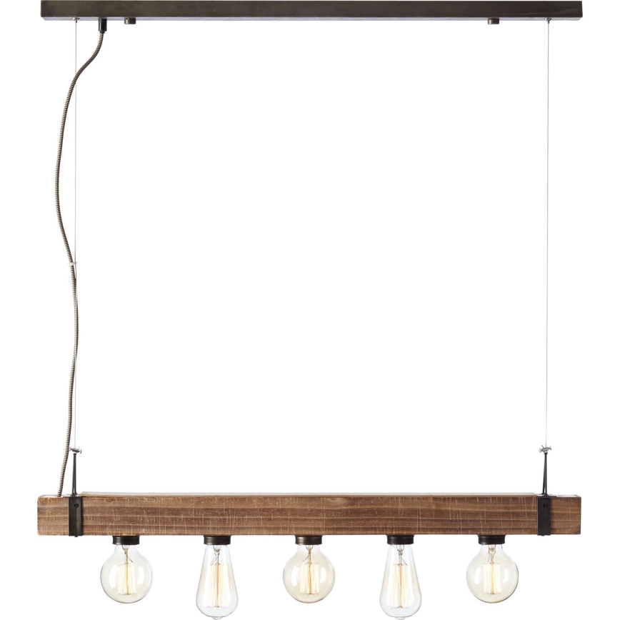 Brilliant - Hanglamp aan een koord WOODHILL 5xE27/30W/230V