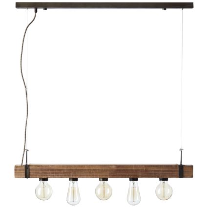 Brilliant - Hanglamp aan een koord WOODHILL 5xE27/30W/230V