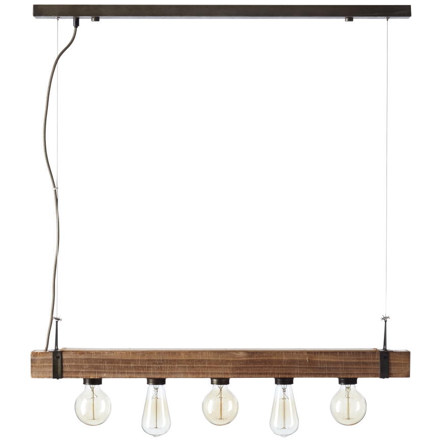 Brilliant - Hanglamp aan een koord WOODHILL 5xE27/30W/230V