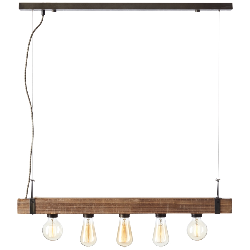 Brilliant - Hanglamp aan een koord WOODHILL 5xE27/30W/230V
