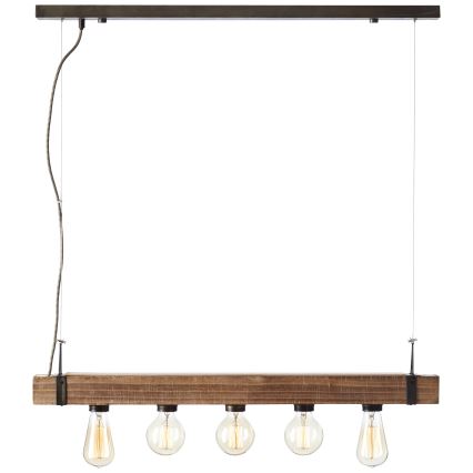 Brilliant - Hanglamp aan een koord WOODHILL 5xE27/30W/230V