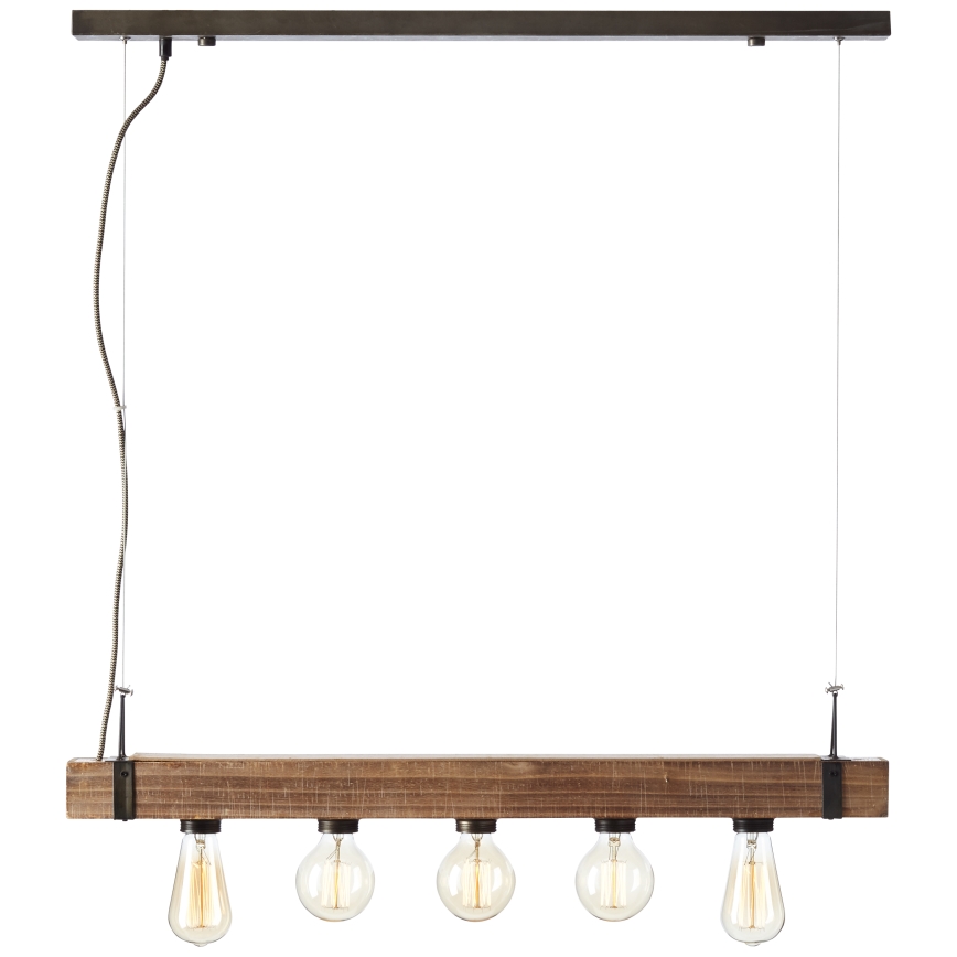 Brilliant - Hanglamp aan een koord WOODHILL 5xE27/30W/230V