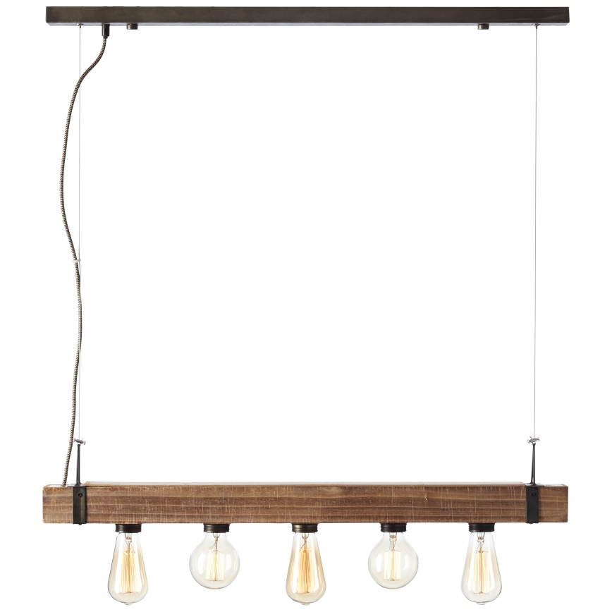 Brilliant - Hanglamp aan een koord WOODHILL 5xE27/30W/230V