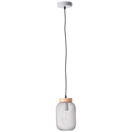 Brilliant - Hanglamp aan kabel GIADA 1xE27/40W/230V Ø 16 cm grijs