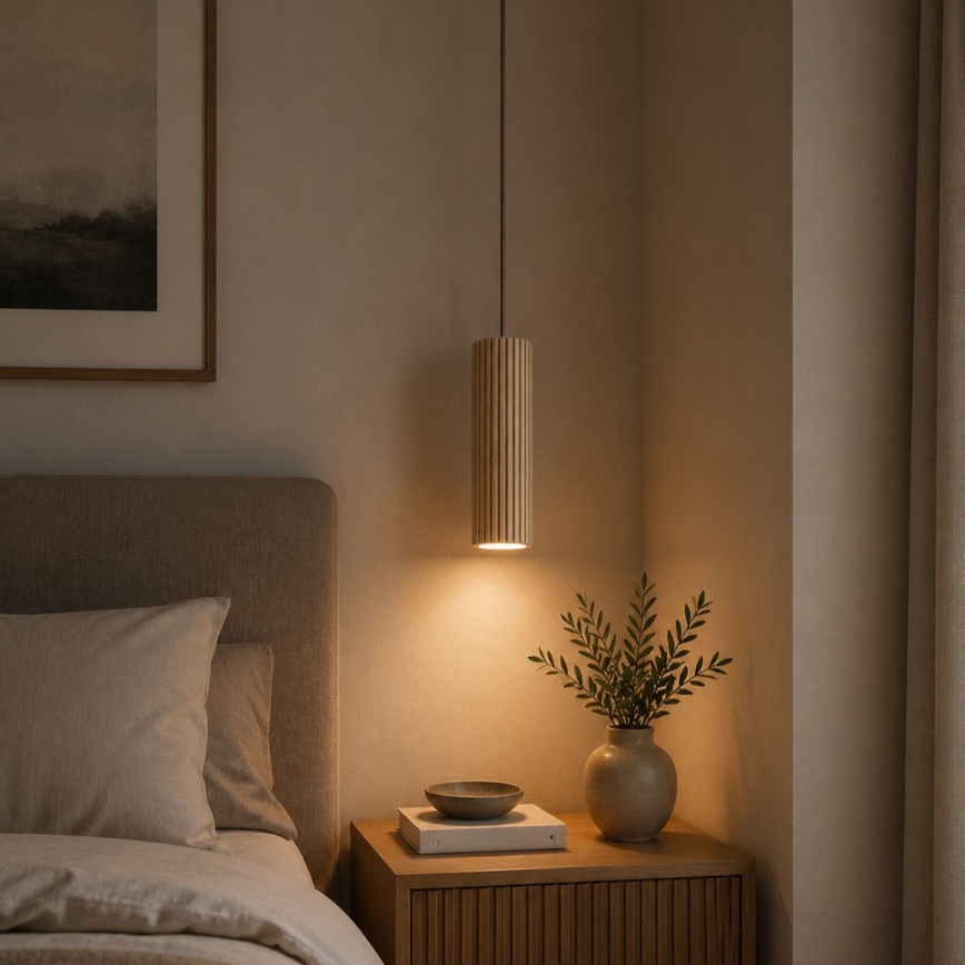 Brilliant - Hanglamp aan kabel LAKEWOOD 1xGU10/10W/230V Ø 10 cm bruin