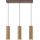 Brilliant - Hanglamp aan kabel LAKEWOOD 3xGU10/10W/230V bruin
