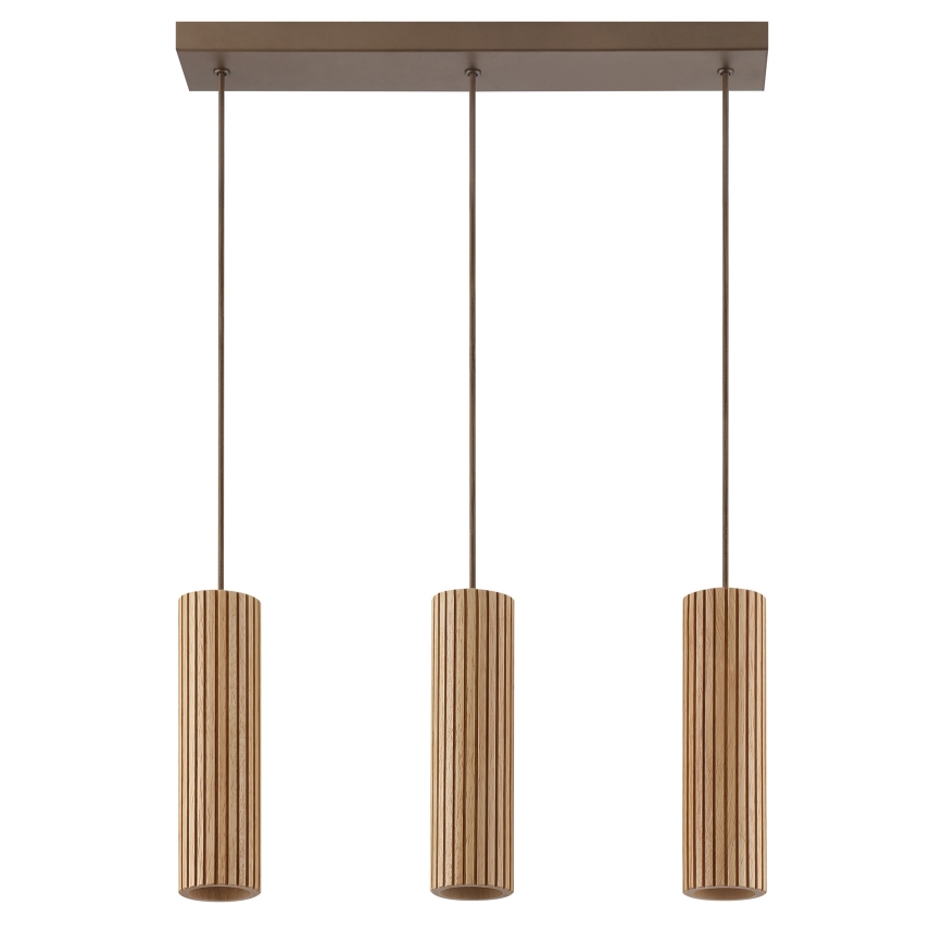 Brilliant - Hanglamp aan kabel LAKEWOOD 3xGU10/10W/230V bruin