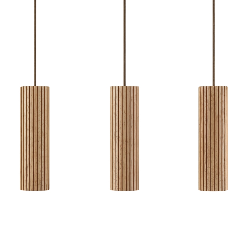 Brilliant - Hanglamp aan kabel LAKEWOOD 3xGU10/10W/230V bruin