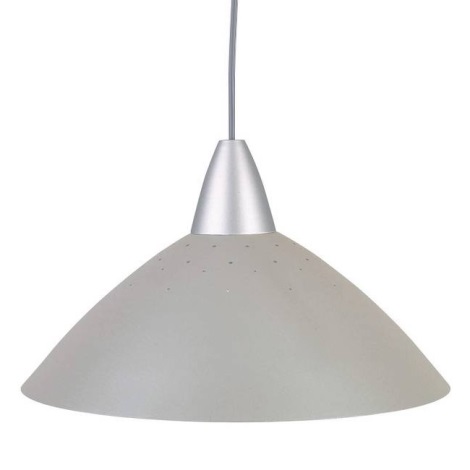 Brilliant - Hanglamp aan koord LOGO 1xE27/60W/230V grijs