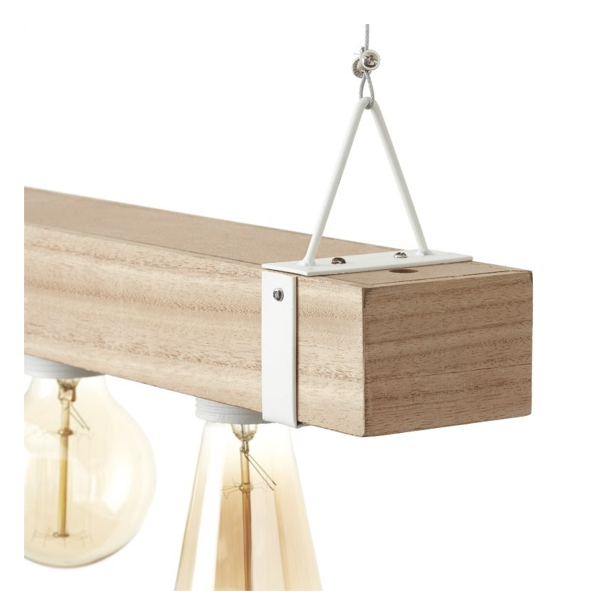 Brilliant - Hanglamp aan koord WHITEWOOD 5xE27/30W/230V