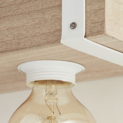 Brilliant - Hanglamp aan koord WHITEWOOD 5xE27/30W/230V