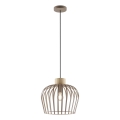 Brilliant - Hanglamp aan snoer NORDIC CAGE 1xE27/20W/230V Ø 35 cm beige