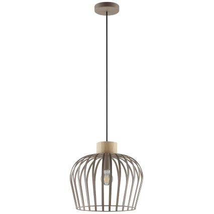 Brilliant - Hanglamp aan snoer NORDIC CAGE 1xE27/20W/230V Ø 35 cm beige