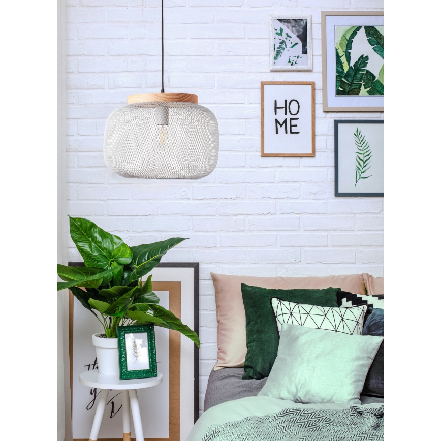 Brilliant - Hanglamp met kabel GIADA 1xE27/40W/230V Ø 39 cm grijs