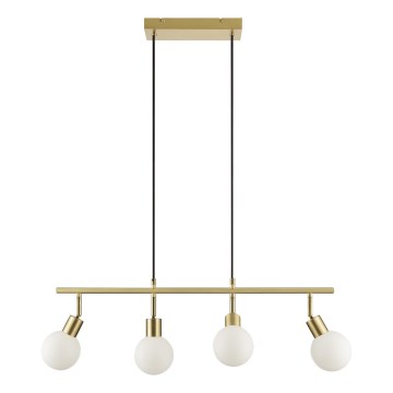 Brilliant - Hanglamp met kabel JORGE 4xG9/10W/230V messing