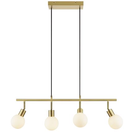 Brilliant - Hanglamp met kabel JORGE 4xG9/10W/230V messing