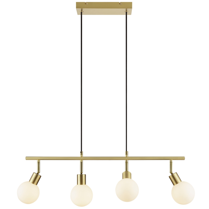 Brilliant - Hanglamp met kabel JORGE 4xG9/10W/230V messing