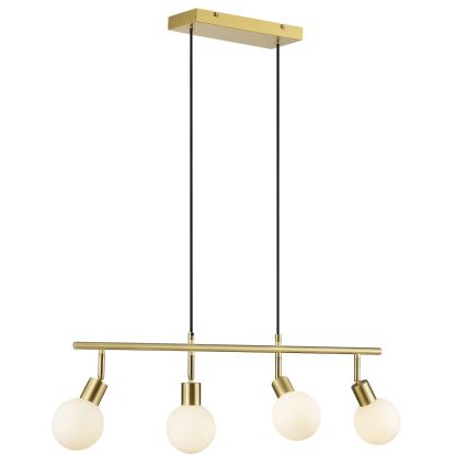 Brilliant - Hanglamp met kabel JORGE 4xG9/10W/230V messing