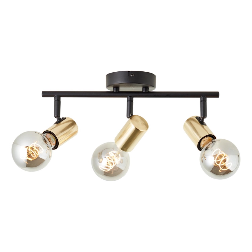 Brilliant - KERRY spot 3xE27/40W/230V zwart/messing