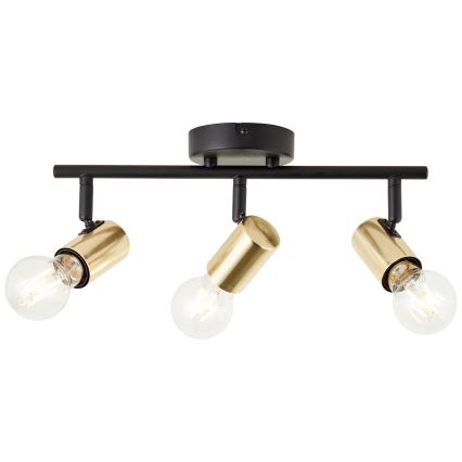 Brilliant - KERRY spot 3xE27/40W/230V zwart/messing
