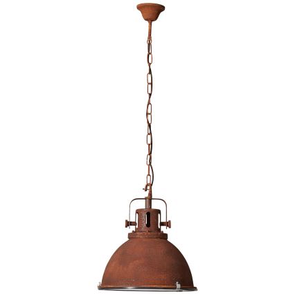 Brilliant - Kroonluchter met ketting JESPER GLAS 1xE27/60W/230V koperen