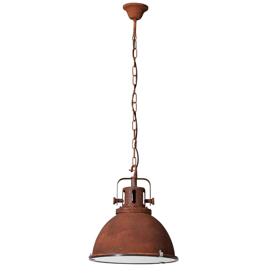 Brilliant - Kroonluchter met ketting JESPER GLAS 1xE27/60W/230V koperen