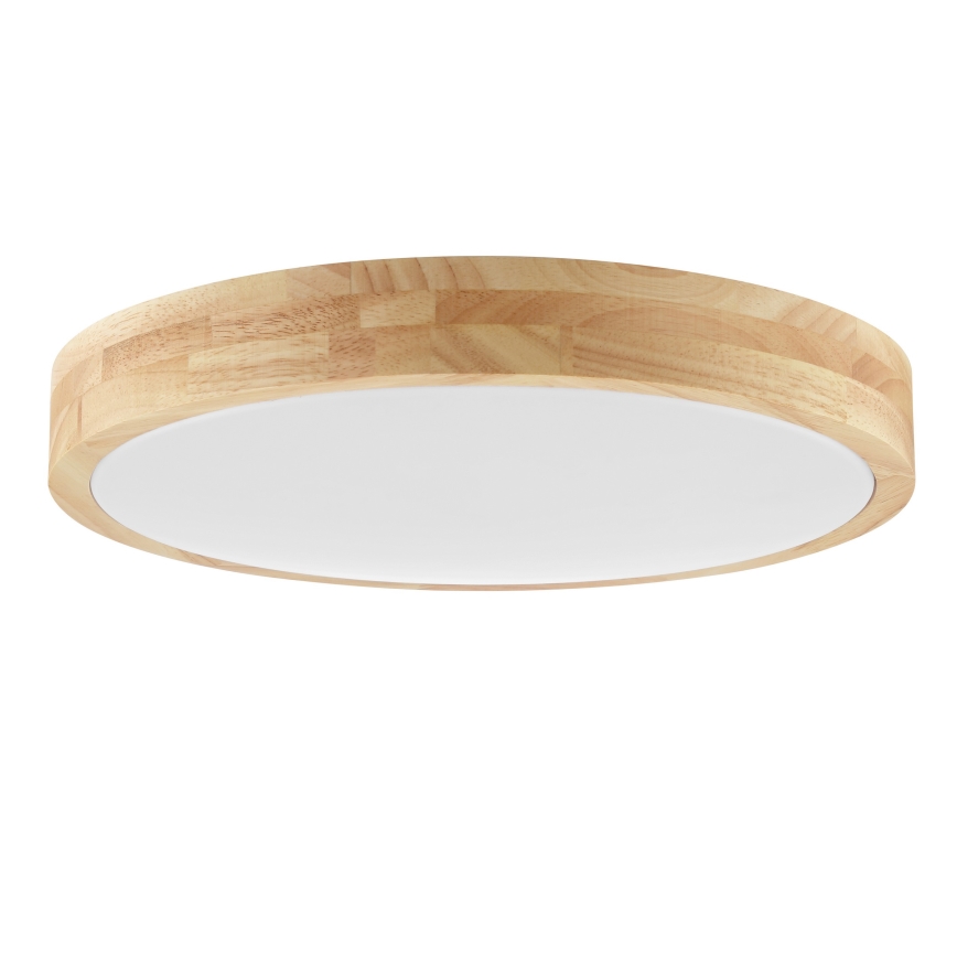 Brilliant - MOREEN LED plafondlamp voor de badkamer, 18W/230V, 2700/4000/6500K, Ø 34 cm, IP44, rubberhout