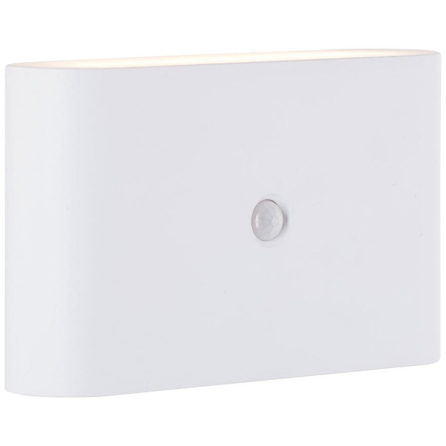 Brilliant - LED Buiten oplaadbaar wandlamp met sensor XINO LED/3W/5V 3600 mAh IP44 wit