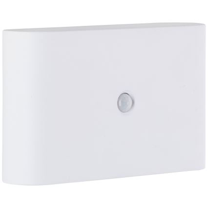 Brilliant - LED Buiten oplaadbaar wandlamp met sensor XINO LED/3W/5V 3600 mAh IP44 wit