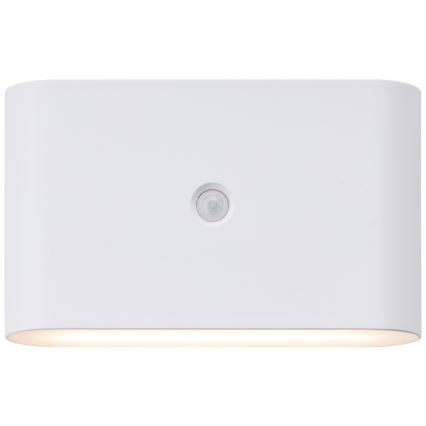 Brilliant - LED Buiten oplaadbaar wandlamp met sensor XINO LED/3W/5V 3600 mAh IP44 wit