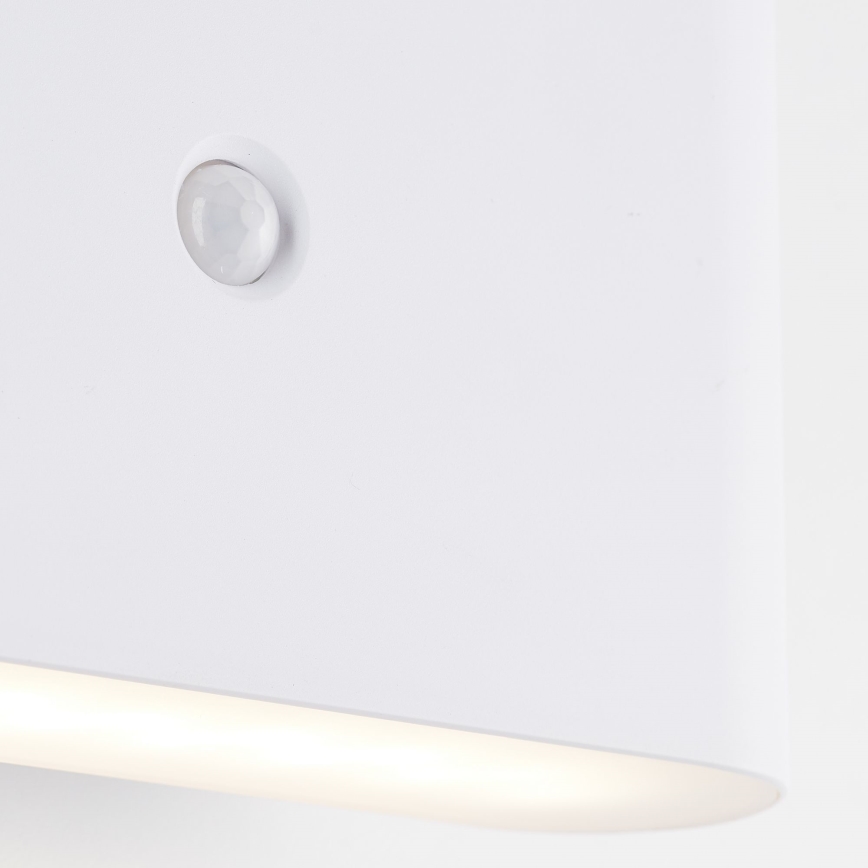 Brilliant - LED Buiten oplaadbaar wandlamp met sensor XINO LED/3W/5V 3600 mAh IP44 wit